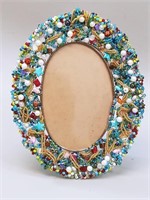Bejeweled Oval Frame
