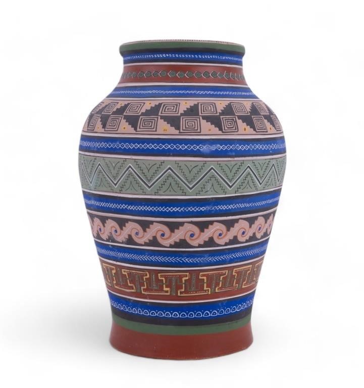 Ladislao Ortego Mexican Pottery Vase