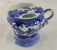 Blue Willow mustache cup