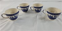 Blue Willow Made in England teacups w/ electric