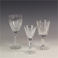 Three Waterford Crystal glasses