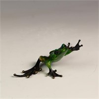 Frogman frog metal sculpture signed and numbered 2