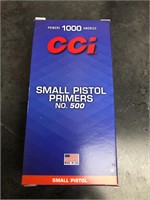CCI small pistol primers no. 500 box of a 1,000