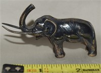 Antique Sterling Silver Elephant Figure 3" Long