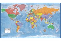 24x36 World Classic Premier Wall Map Poster