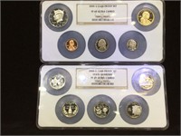 2- 2000-S. NGC PF69 Ultra Cameo Clad Proof Sets