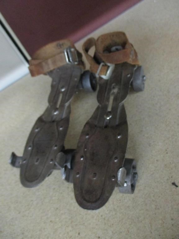 Vintage Metal Roller Skates