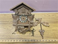 German Cuckoo Clock- Parts- As Found