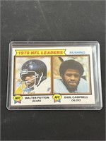 1979 Topps Rushing Leaders Payton Campbell