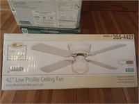 Turn of the century 42" low profile ceiling fan,
