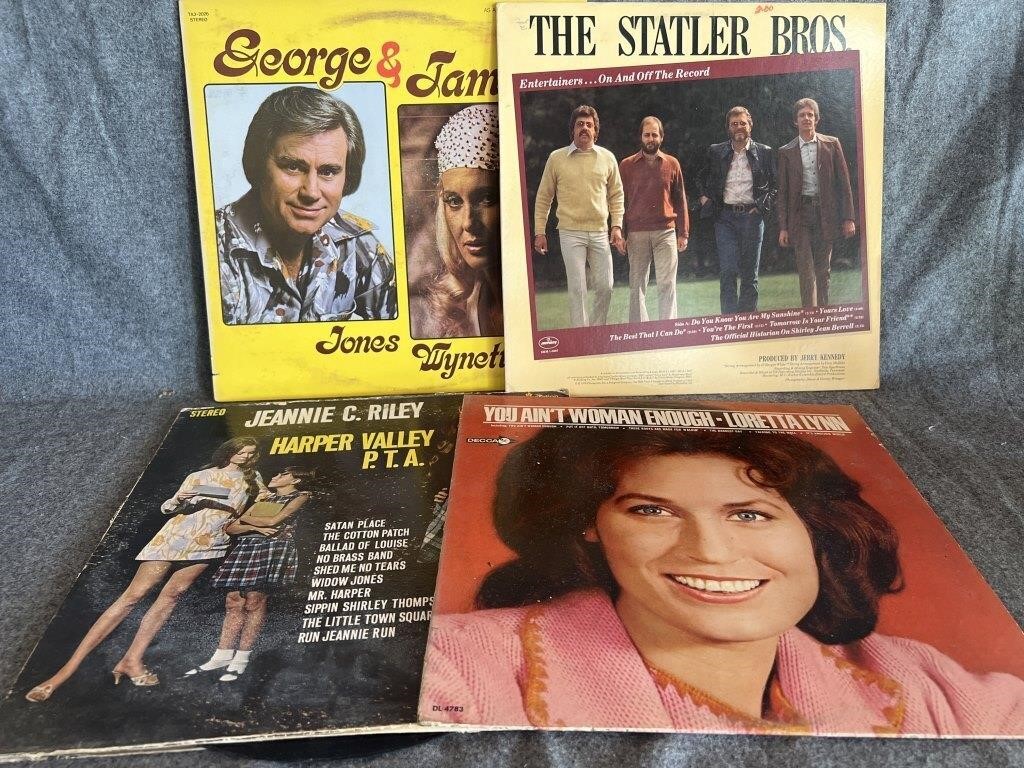 Vintage Country and Gospel Music LP and 45