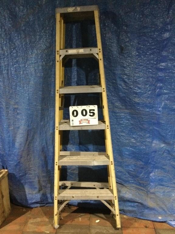Werner 6 ft. fiberglass step ladder, 1 step is