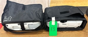 2 Projectors with Cases