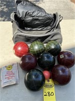 Bocce Balls & Carrying Case
