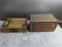 2 Nice Older Cigar Boxes