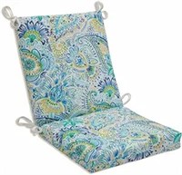 Pillow Perfect Paisley Indoor/outdoor Solid Back