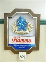 Hamm's Plastic Sign