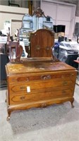 3 DRAWER "MALCOLM" DRESSER WITH MIRROR