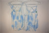 2 PEACH ROYAL TANK TOPS SIZE S & M *NEW*