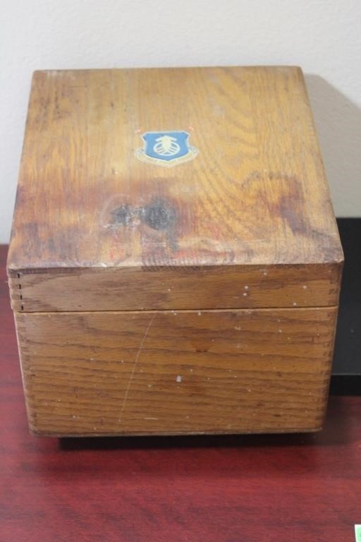 A Wooden Filing Box