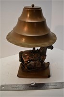 Copper Horse Lamp electric