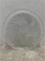 Clear Glass Spiral Plate