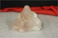 A Pink Quartz Buddha