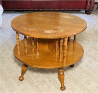 Sprague Carlton Round, 2 Tier, Wooden Table