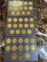 Beautiful 41 Coin US Presidents Collection in Book