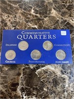 5 Coin Commemorative Quarter Collection DE-CT-GA-J