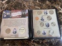 US Presidents 9 Coin Collection in Binder