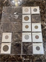 RARE Sheet of 10 Coins from Germany/Great Britain-