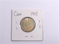 1948 Republica De Cuba Veinte Centavos Coin