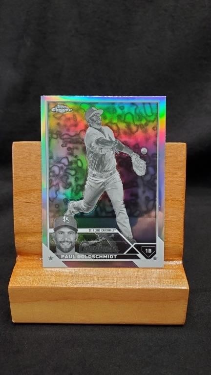 2023 Topps Chrome Paul Goldschmidt Black and White