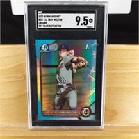 2022 Bowman Chrome Draft Troy Melton SGC 9.5 MINT