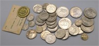 Various Ike Dollars, Kennedy Half Dollars,