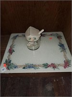 Corelle Jelly Jar & Glass Cutting Board