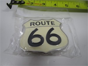 NEW ROUTE 66 BELT BUCKLE