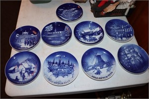 9 Bing and Grondahl Collectible Christmas plates