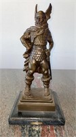 Bronze Viking Warrior by A Santini on Marble