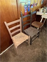 3) kitchen table chairs