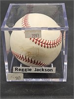Autographed 1993 Reggie Jackson Baseball w COA