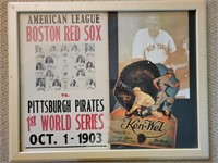 Framed Baseball Poster & Ephemera Prints