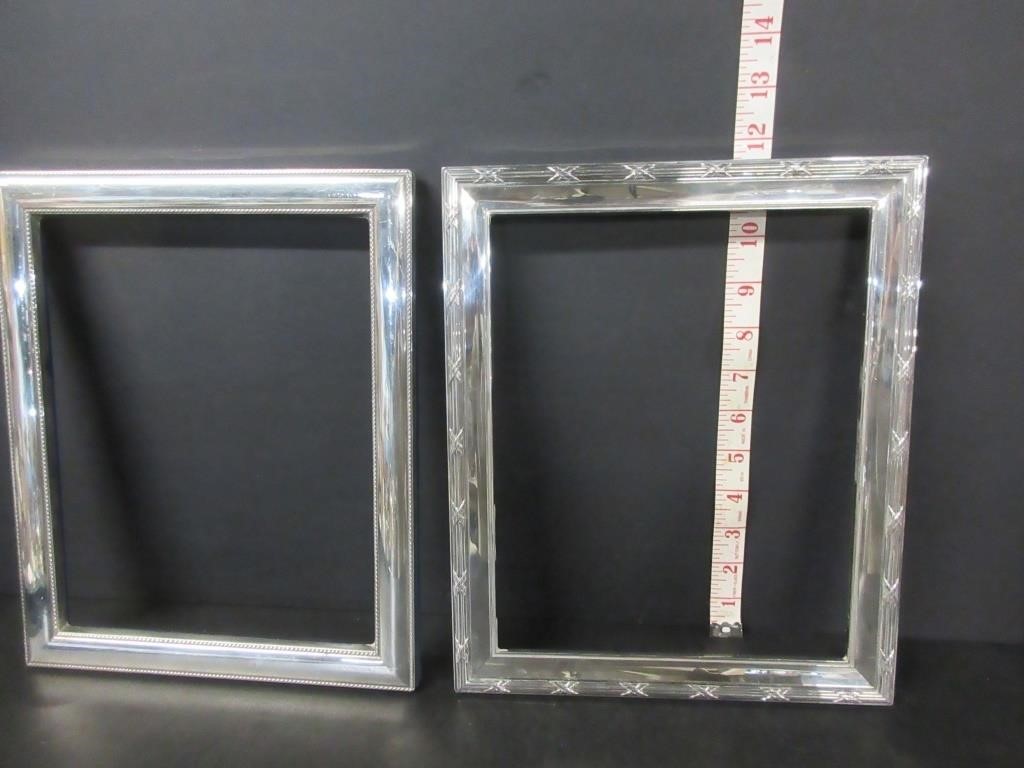 PAIR OF OLD STERLING SILVER PICTURE FRAMES
