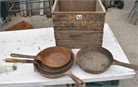 Egg Crate & Fry Pans