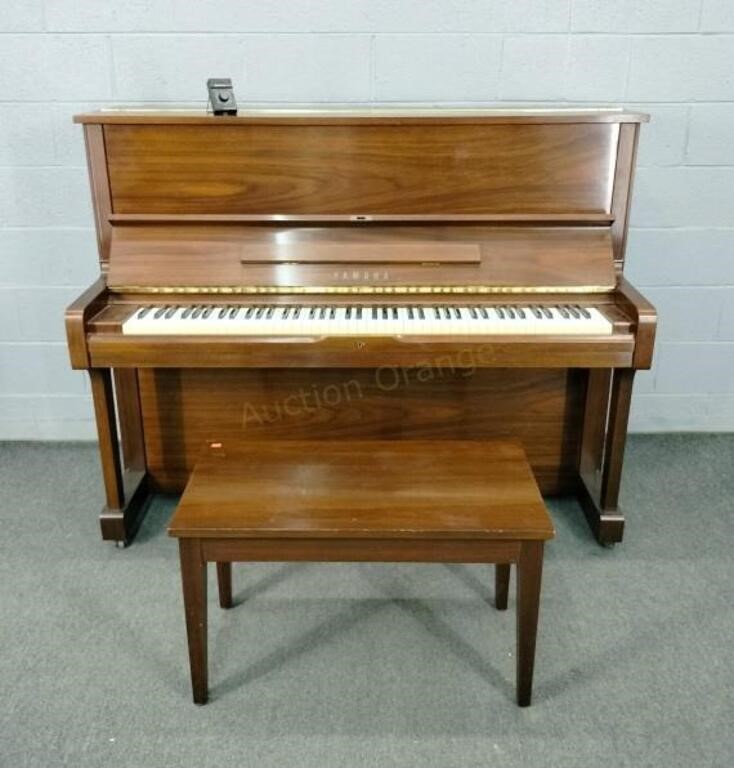 Yamaha Upright Piano And Bench