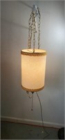 MCM Hanging Pendant Lamp with Chain and Pull