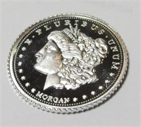 ONE GRAM Morgan Design Proof Silver Round