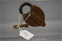 Antique Yale Brass switch lock with Iron shackle &