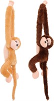 Alipis 2Pcs Plush Monkey Doll Set x4